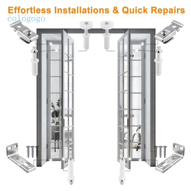 COLO Bifold Door Hardware Repair set Metal Bifold Closet Doors Hardware