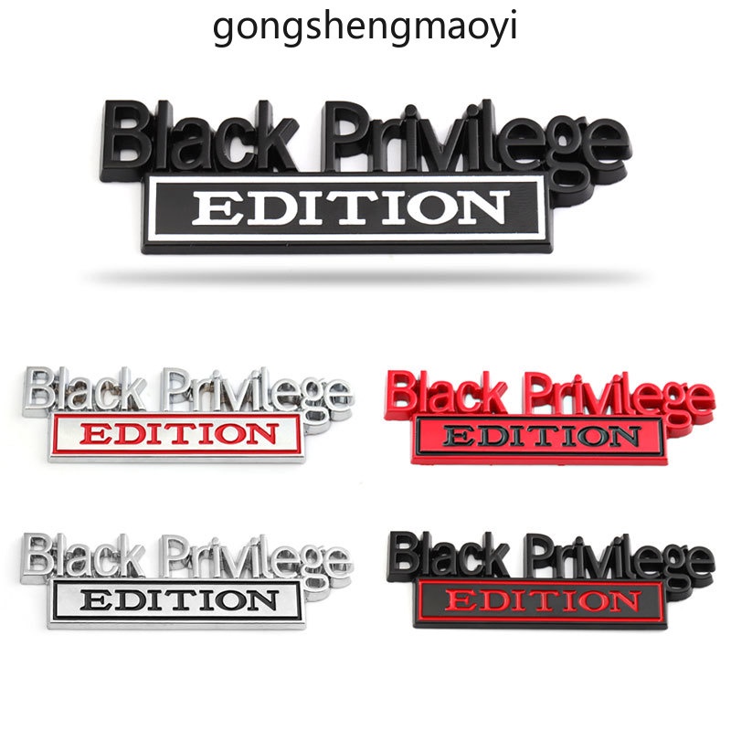Car Sticker Black Privilege Edition Metal Emblem for Jeep Hyundai ...