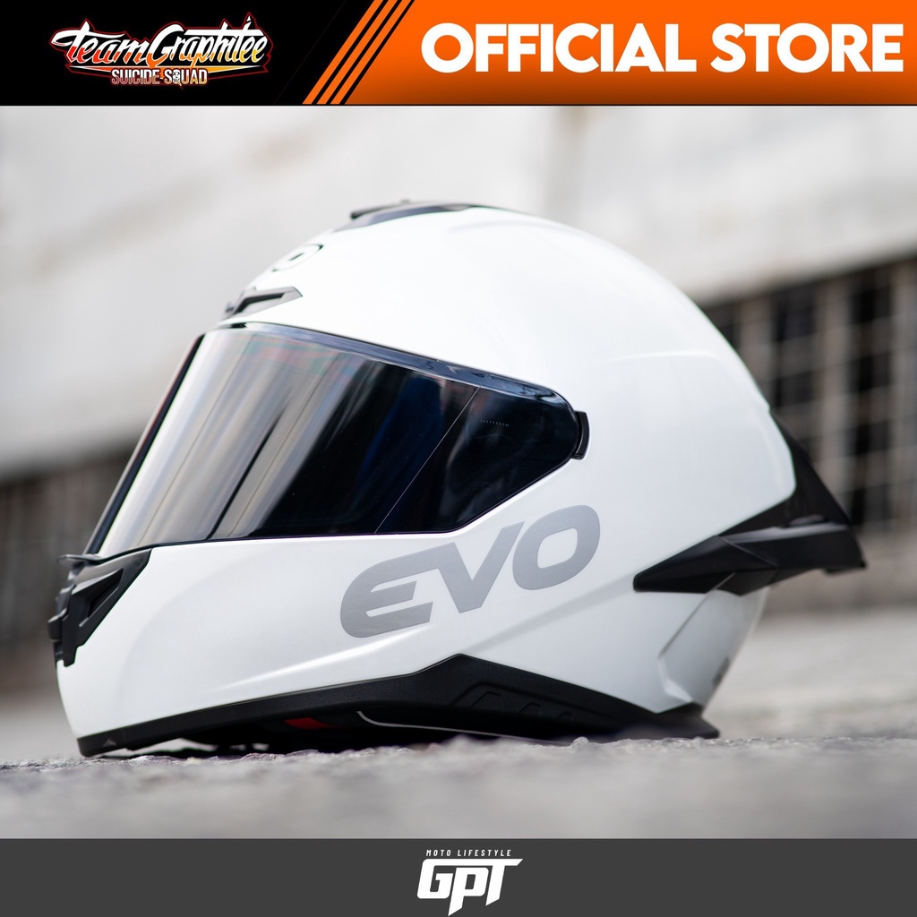 EVO HELMETS XR03 MONO COLORS (Single Visor Double D Ring) Shopee