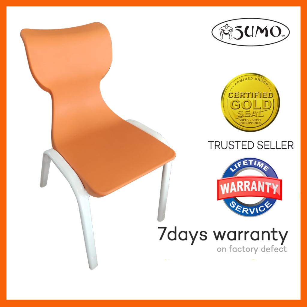 SUMO SKCCHAIR kiddie Stacking Chair steel legs (Orange) Shopee