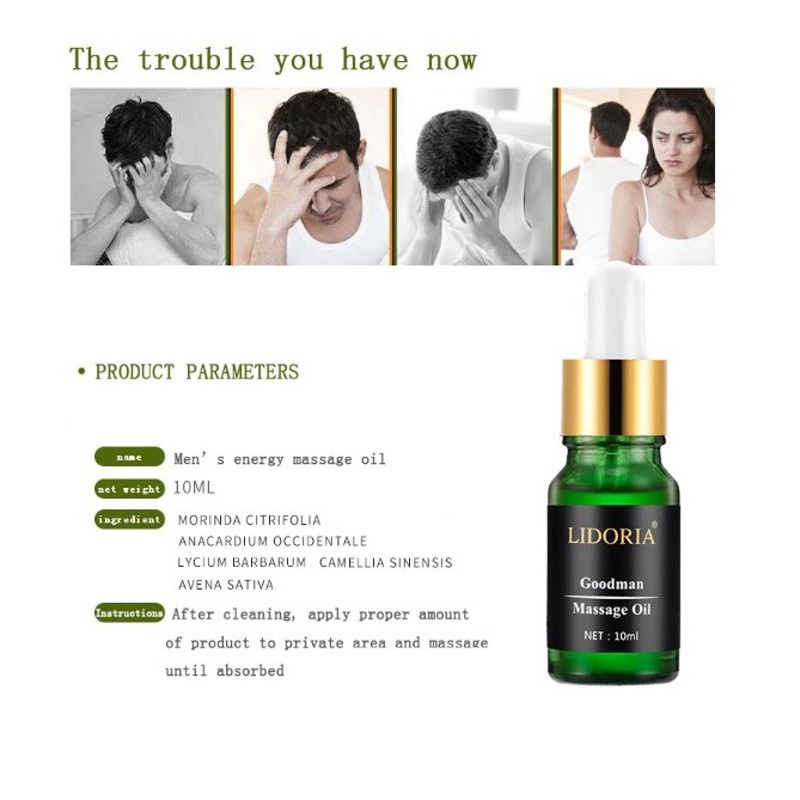 Original Lidoria Goodman Massage Oil Natural Herbal Enlargement