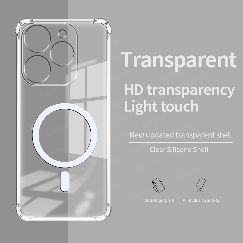 Tecno Spark 10 Pro Shockproof Casing Clear Case Phone Case Cover