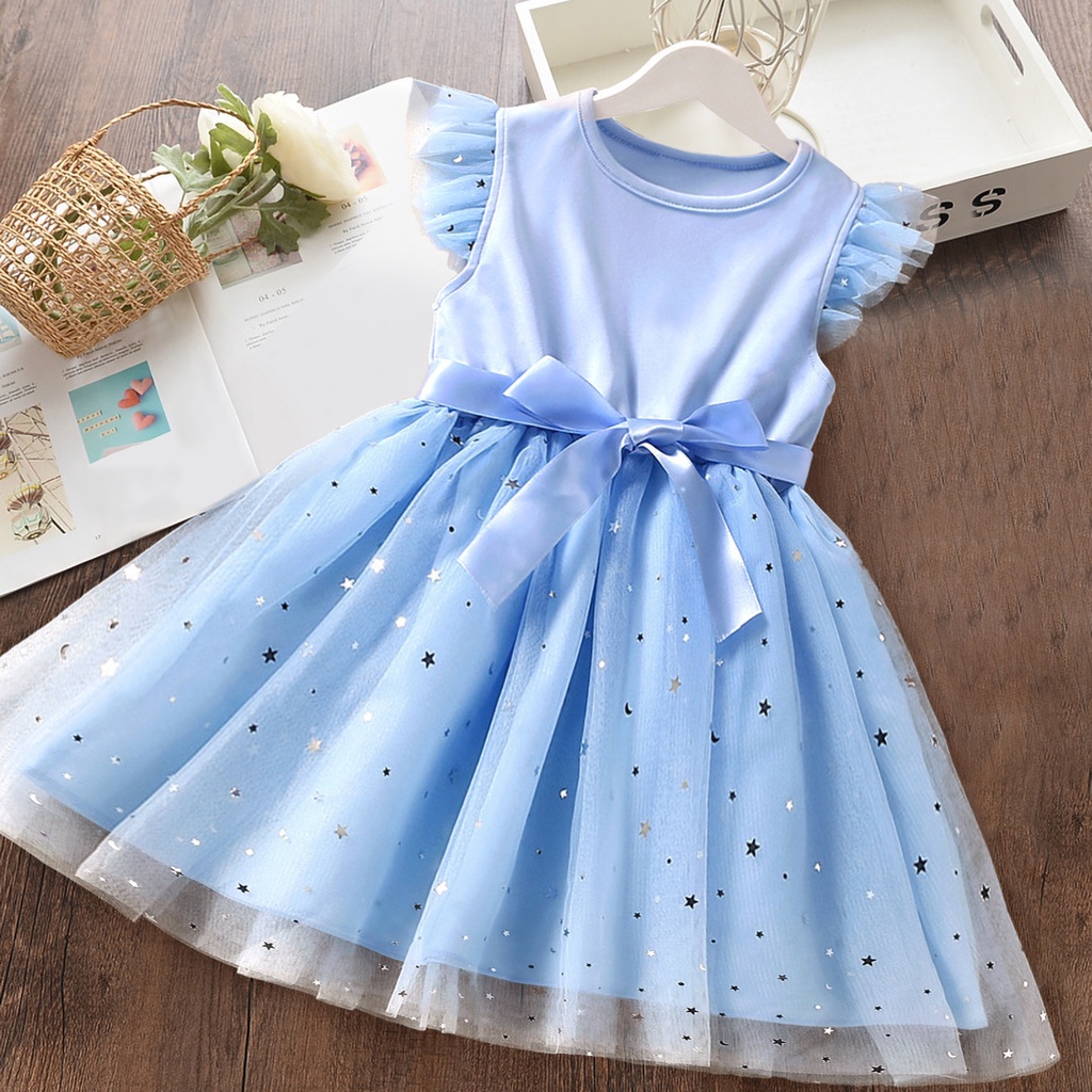2-6 Years Girl Summer Dress Baby Girl Korean Style Tulle Sweet Dress  Graduation Party Princess Dress For Kids Girl Dresses | Shopee Philippines