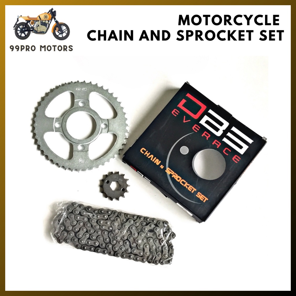 Motorcycle chain and sprocket set | Shopee Philippines