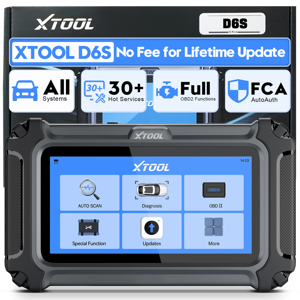 XTOOL D6S Car Diagnostic Tools All System Automotive Scanner For All ...
