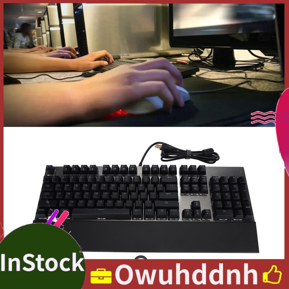 Owuhddnh Jeankak 104 Keys Mechanical Keyboard Ergonomic Design Wired ...