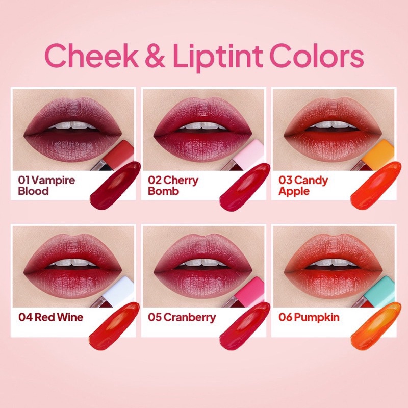Implora Cheek & Liptint Lip Tint Ice Cream 5.5gr BPOM Shopee