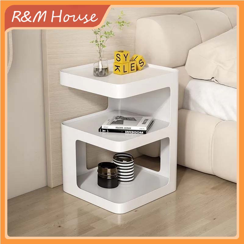 Creative Bedside Table Iron Sofa Side Cabinet Simple Sofa Side Table ...