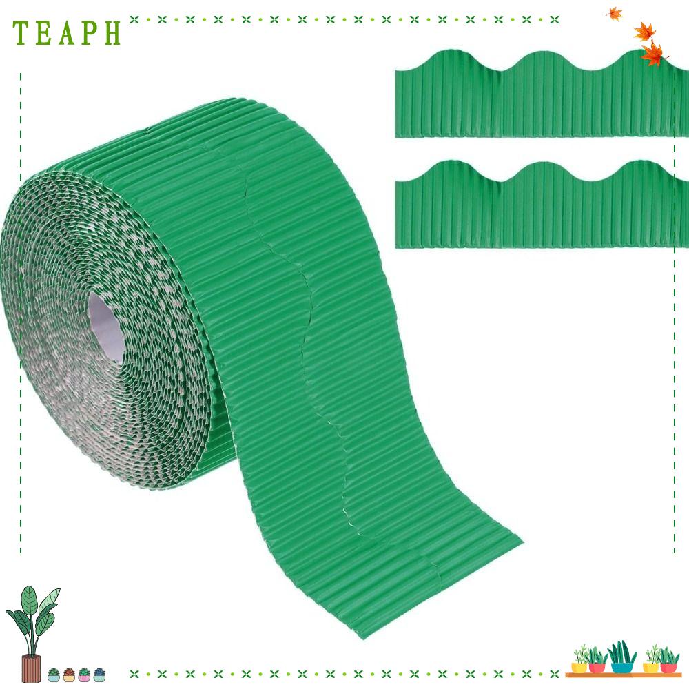TEAPH Border Trim Bulletin Board, 3.9inch x 49.2ft Corrugated Paper