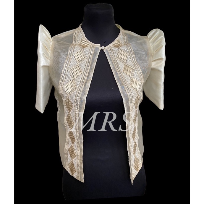 COD！Modern Ethnic Filipiniana Bolero Top only Shopee Philippines