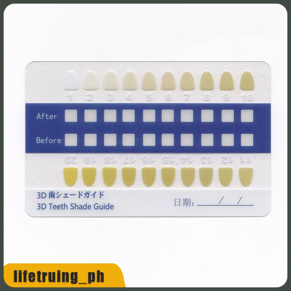 Teeth Whitening Dental Tooth Colorimetric Card Dental Products Tooth