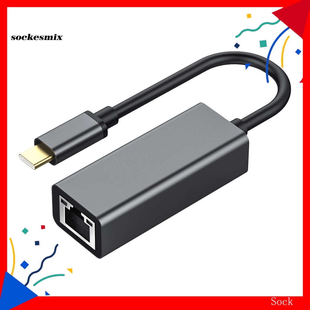 SX USB Adapter Universal Plug and Play TPE USBC to RJ45