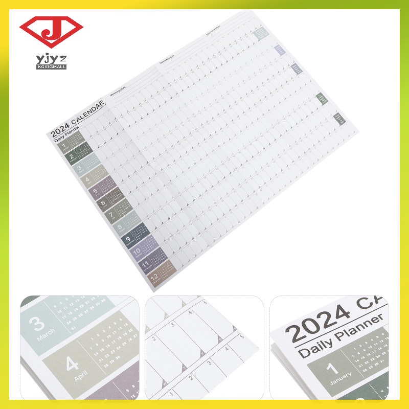 Desk Calendars Desktop 2024 Wall Simple Korean Version Adornment Year