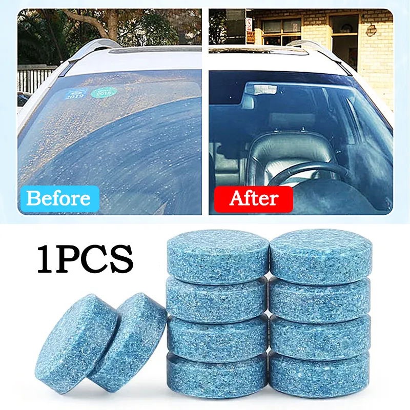 1PC Car Washer Window Car Cleaning Pill Effervescent Tablets Auto