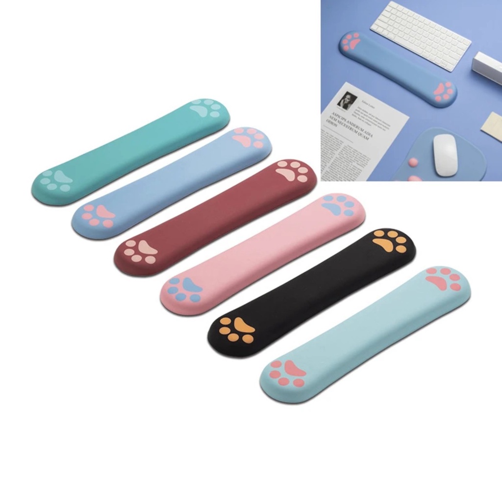 Cat Paw Wrist Rest Mouse Keyboard Pad with Wrist Support Durable ...