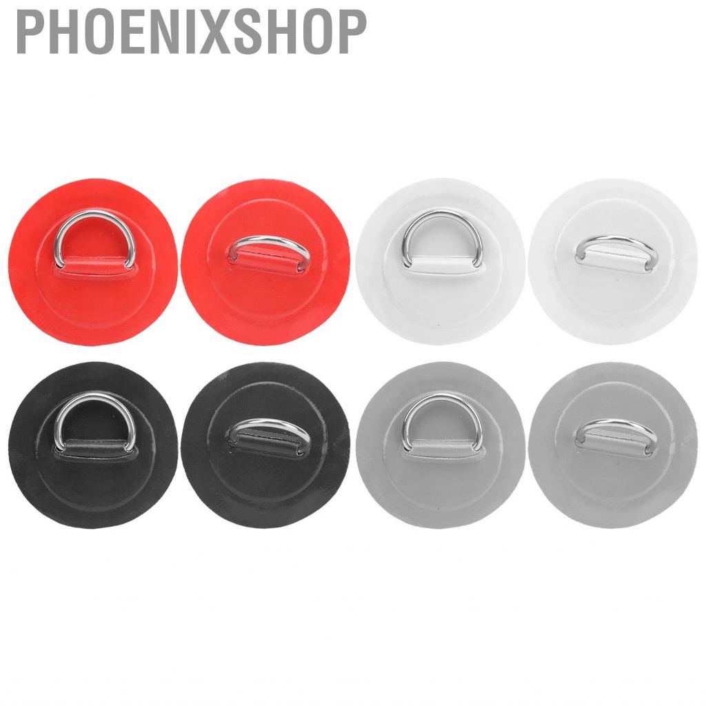 Phoenixshop 2Pcs Boat D-Ring Pad Patch PVC Inflatable Raft Dinghy Canoe ...