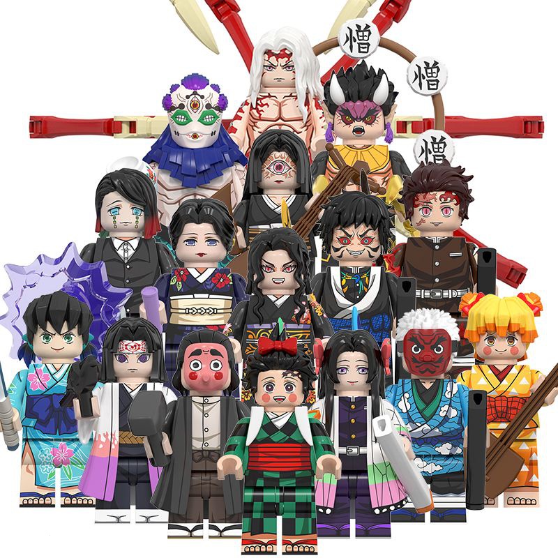 Anime Mini Figure Kamado Tanjirou Kibutsuji Muzan Hantengu Nakime ...