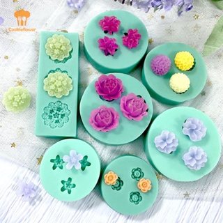 1pc Resin Flower Molds Bloom Rose Candle Plaster Silicone Molds Soap Making  Peony Molds For DIY Handmade Chocolate Cupcake Dessert Decoration Candle R