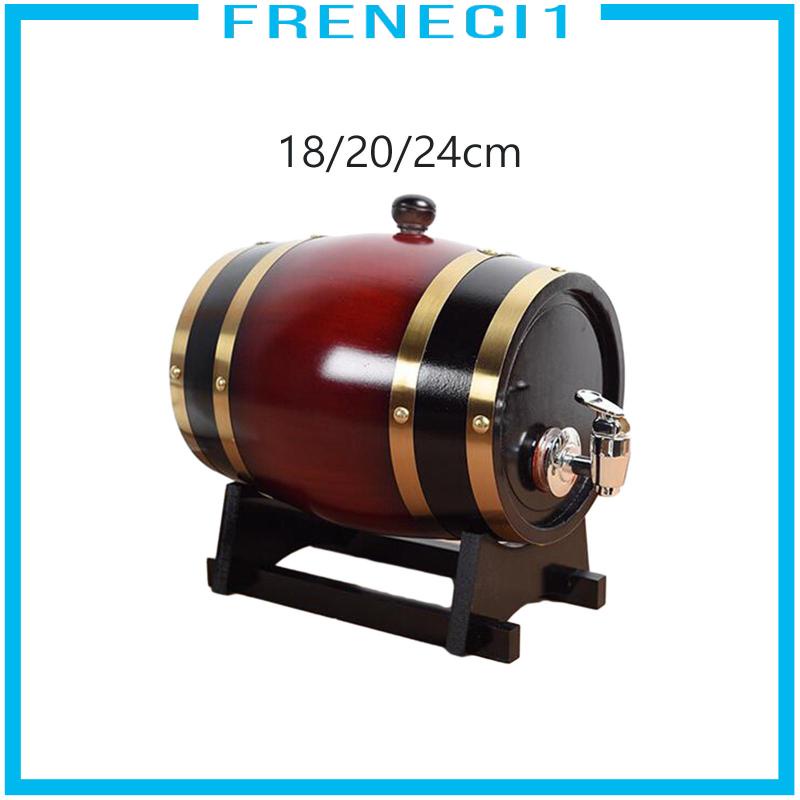 [Freneci1] Beer Barrel Dispenser Oak Barrel with Stand with Faucet Wood