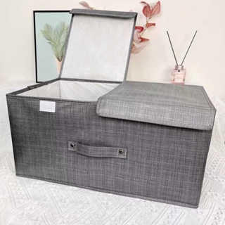 MALL 66 Litre Capacity Storage Boxes for Clothes, Foldable Cloth Storage Box  with Steel Frames, Clothes