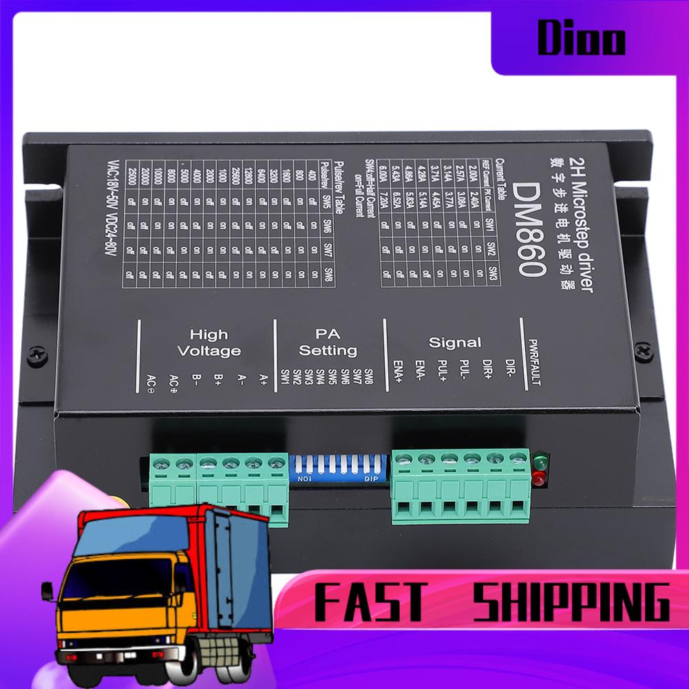 Dioo Magnetic Contactor Step Motor Driver Stepper Controls Drives DM860 ...