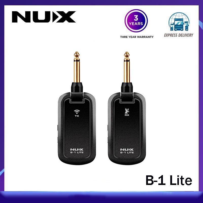 INGPARTNER A14 Wireless Guitar System 2.4GHz 2 Modes, Thumb-Size, 90° Rotatable, 100ft Range, Wireless Guitar Transmitter Receiver Plug & Play For Guitar, Bass, Violin, Keyboard - Black (1TX + 1RX