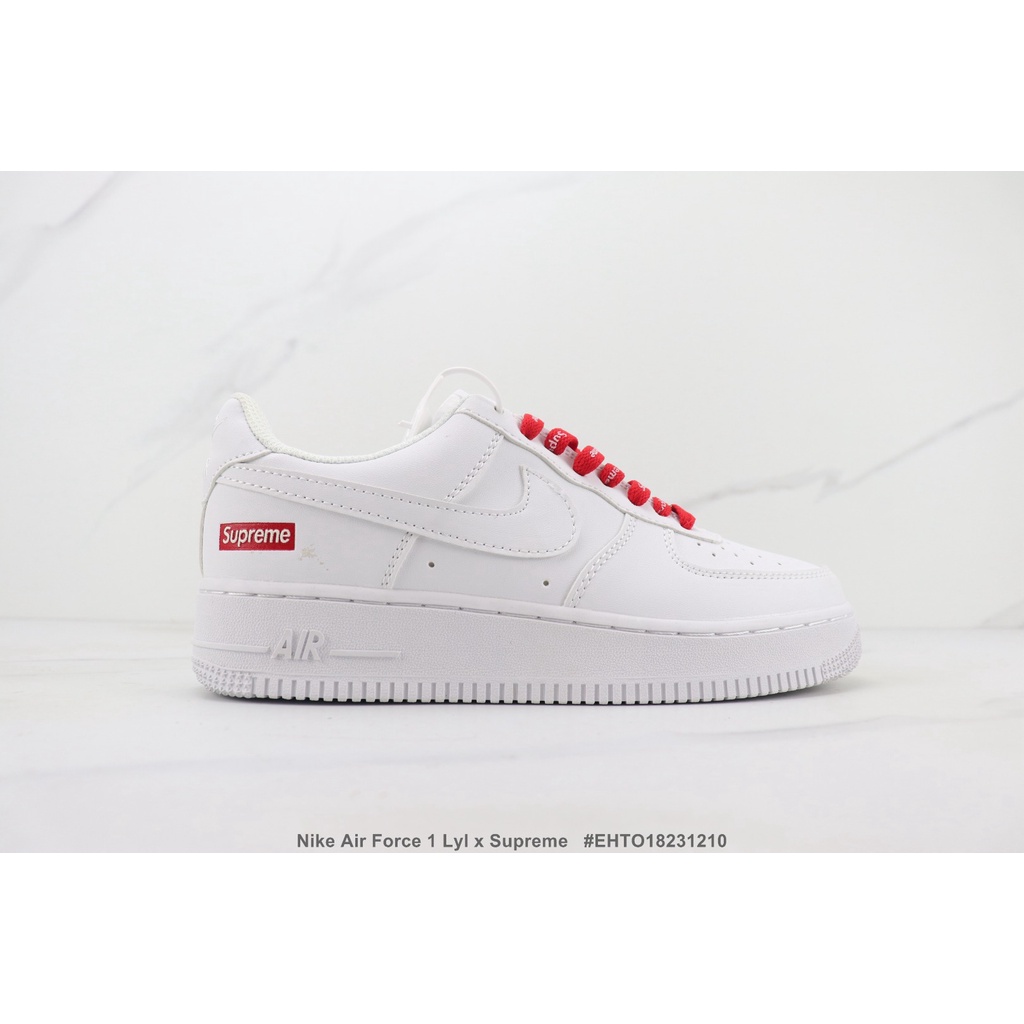 Hot Sale Air Force 1 Lyl x Supreme trendy low-top sneakers cowhide 36 ...