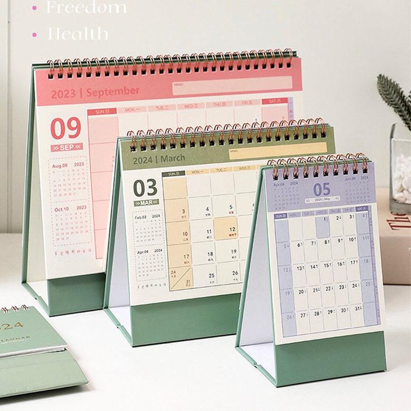 2024 Desk Calendar Daily Weekly Work Planner School Office Supplies ...