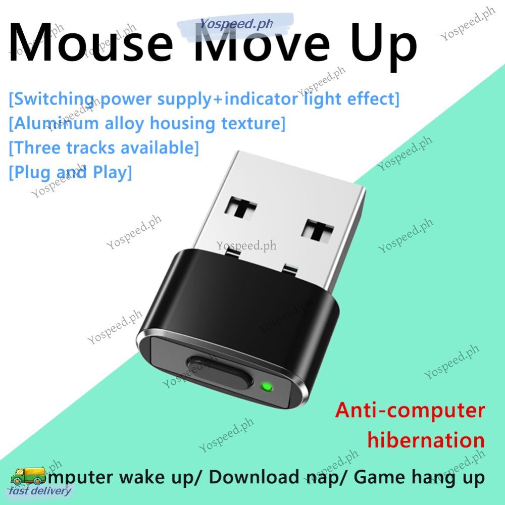 Mini Mouse Jiggler ON/Off Button USB Mouse Movement Simulator for ...
