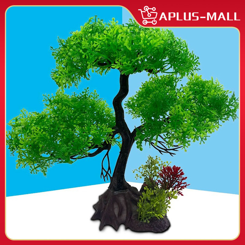 Plant Fish Tank Landscape Aquarium Water Plastic Tree Artificial ...