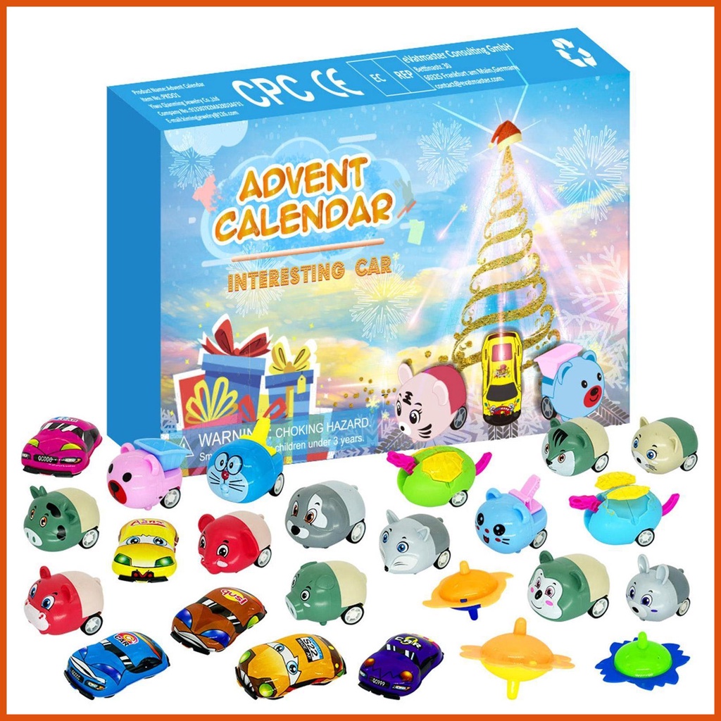 24PCS Advent Calendar Christmas Advent Calendar for Kids Creative