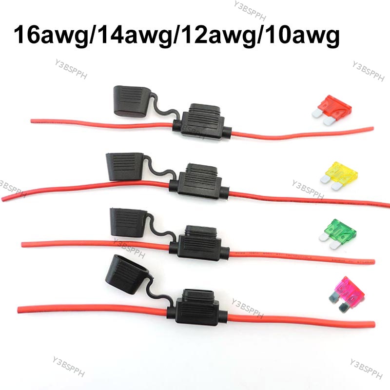 Waterproof Mini Small Medium Auto Fuse Holder 16/14/12/10AWG Car Blade