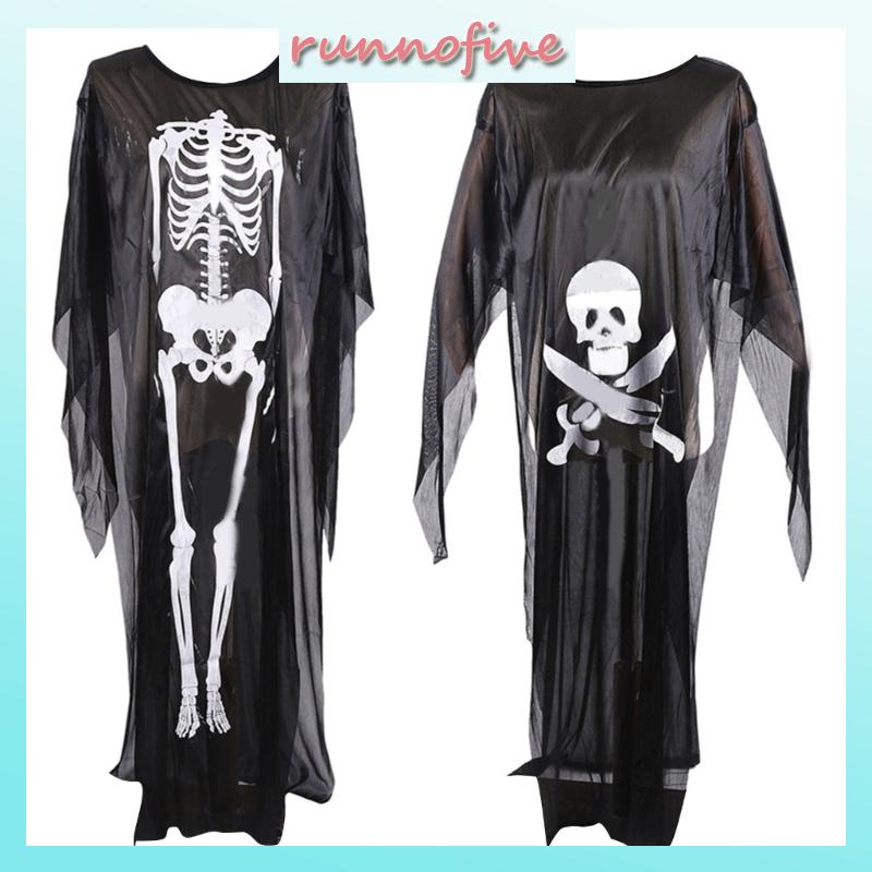 cozy Skull Bone Mesh Halloween Cape Skeleton Cape Poncho Halloween ...