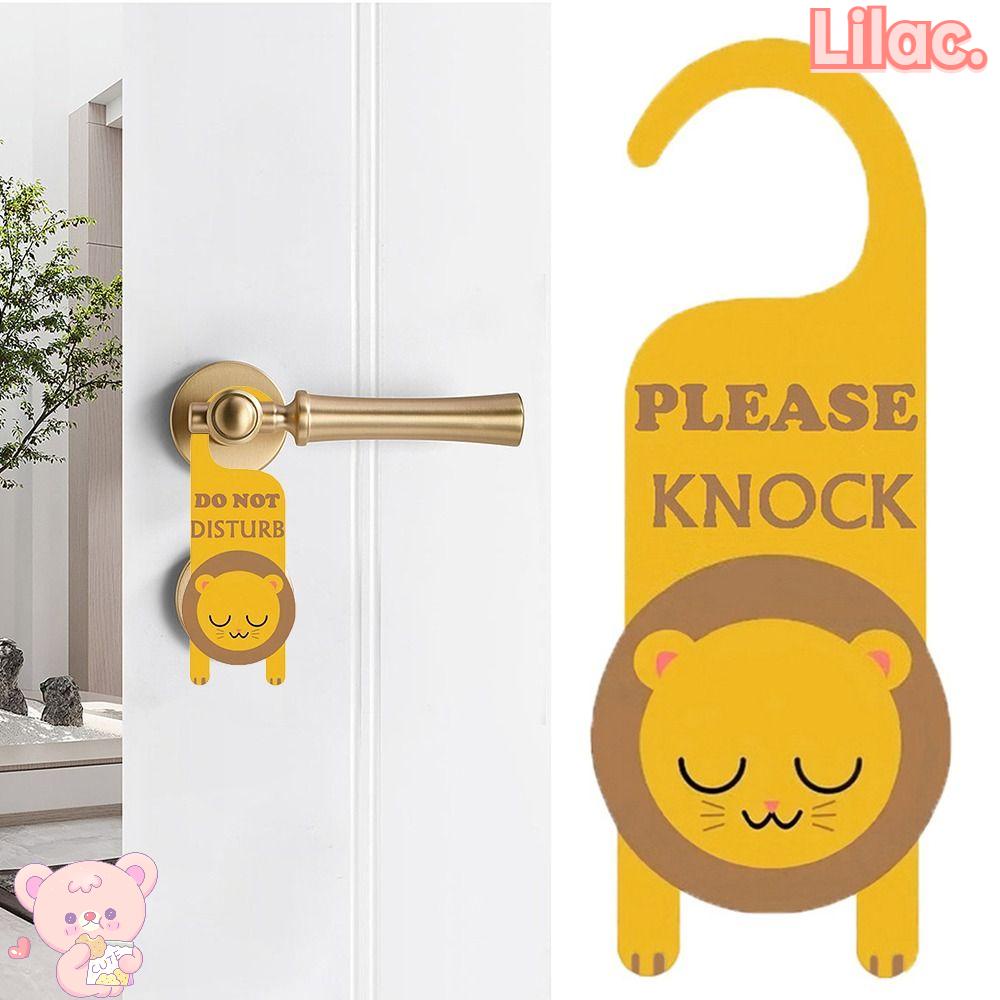 LILAC Door Sign, PVC Double Sided Cleaning Label, Durable Please Do Not ...