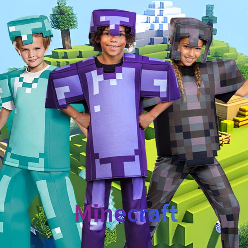 Halloween Minecraft Diamond Armor Series cosplay Game Character ...