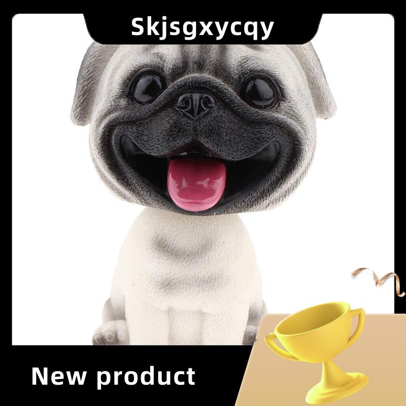 skjsgxycqy Resin Cute Bobble Head Dog Bobbing Head Puppy Figurine Toy