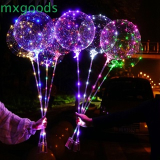 Décors ballons transparents lumineux LED - installation ballons