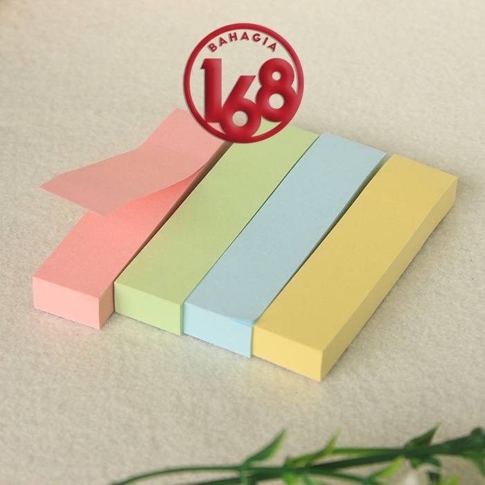 Sticky notes 4 colors. bookmarks, memos, etc. (100 sheets) | Shopee ...