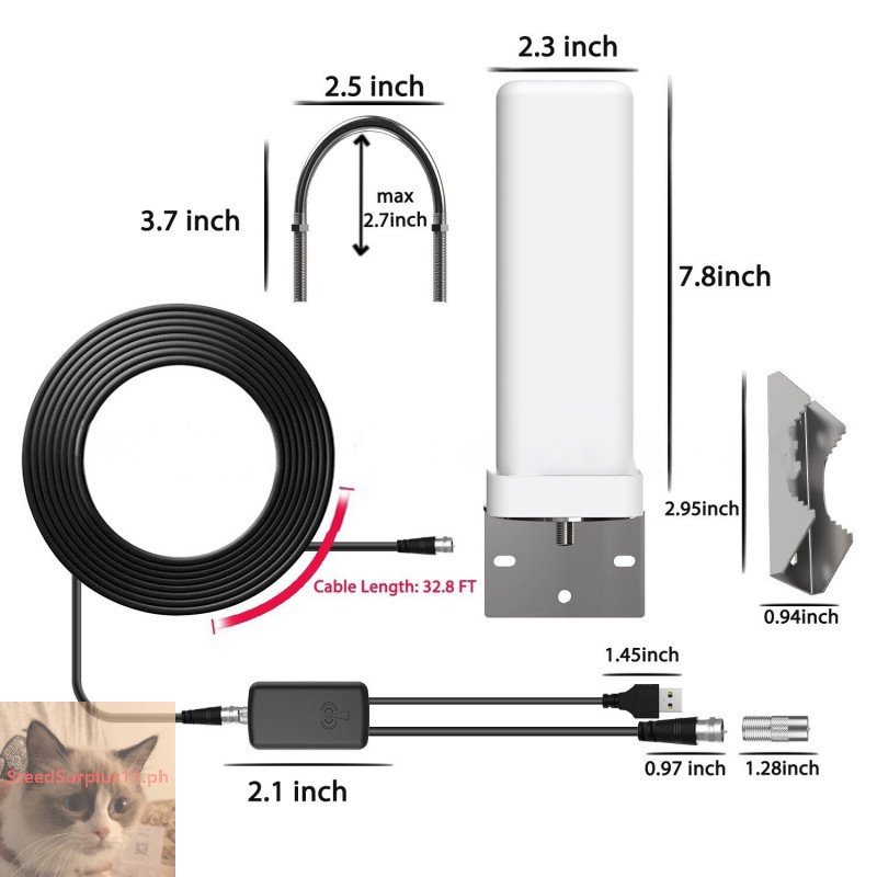 SteedSurplus High Quality Outdoor Digital TV Antenna Outdoor High