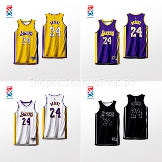 Lakers BRYANT #24 White Kids NBA Jersey