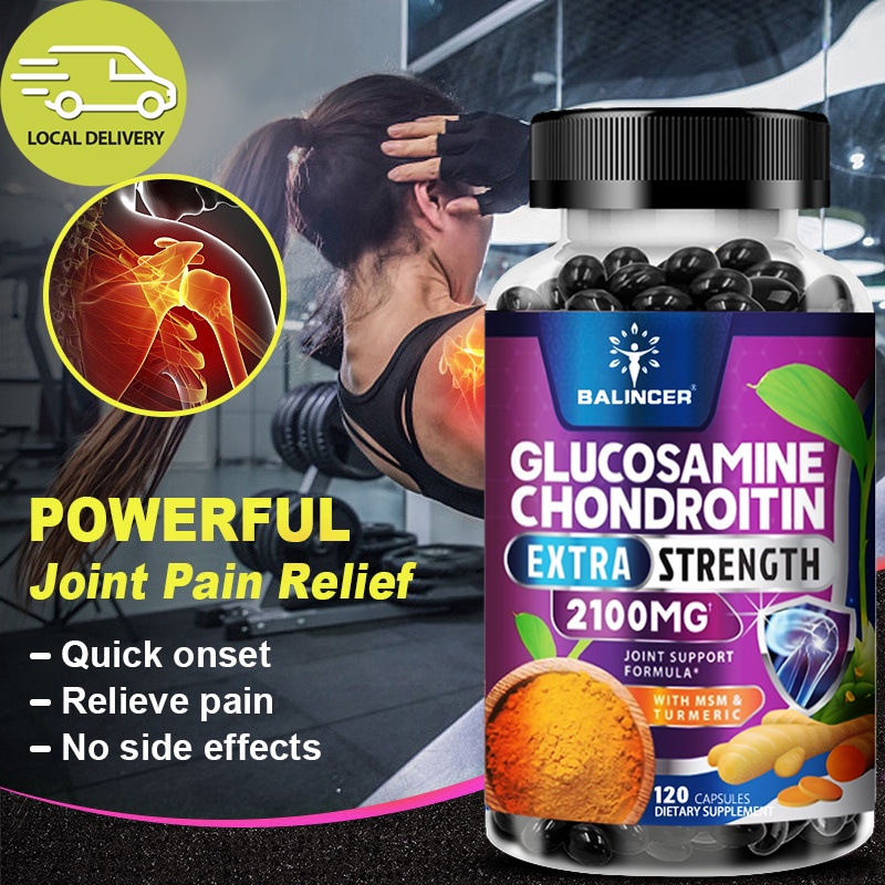 Glucosamine with Chondroitin Turmeric MSM, Supports Joint Health, Hips