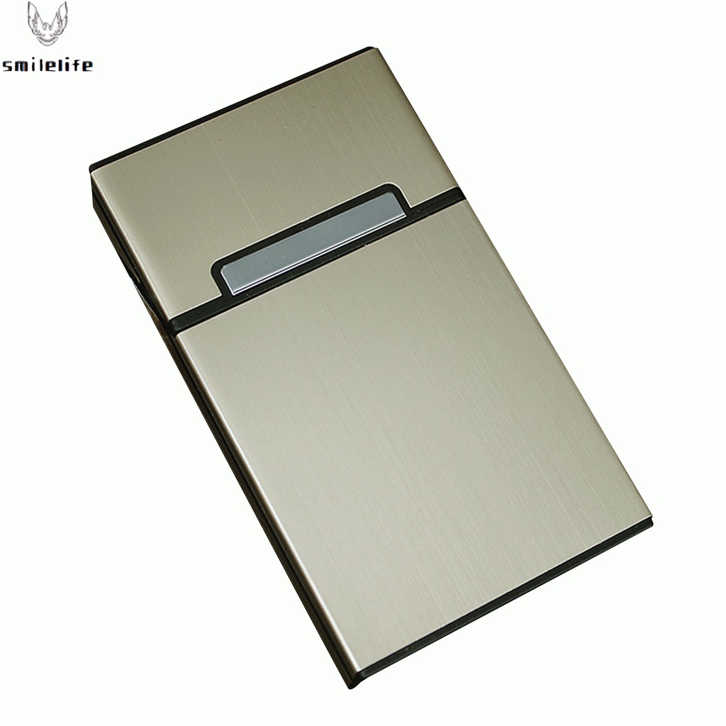 cigarette case shopee Brushed Aluminum Case 4 Colors Magnetic Flip Box