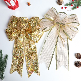 8 Rolls Shiny Christmas Ribbon Christmas Decorative Cloth Colorful Ribbon  2M Fabric Ribbons DIY Bow Christmas Tree Wreath Gift Box Wrapping Packaging