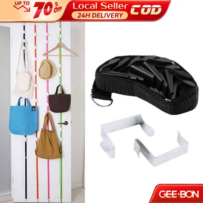 GEEBON Adjustable Door Hanger Handbag Cap Holder Rack Over The Door