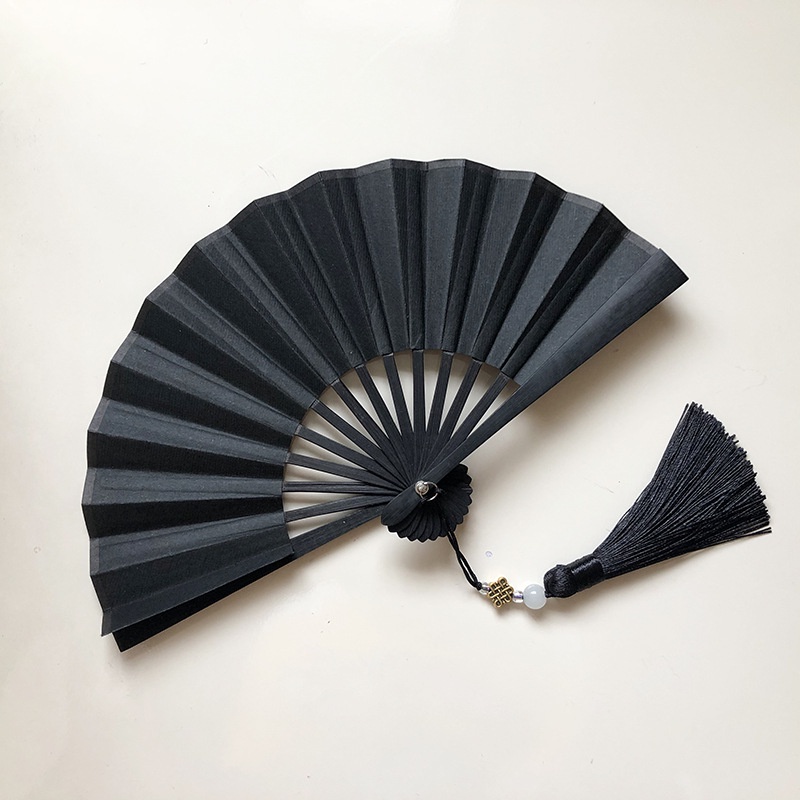 4Inch Mini Fan Colorful Dark Green Gold-plated Rice Paper Folding Fan ...