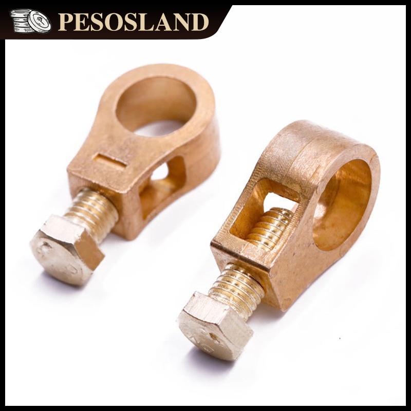 1Pair Car Battery Clamp Battery Wire Cable Clamp Copper Battery