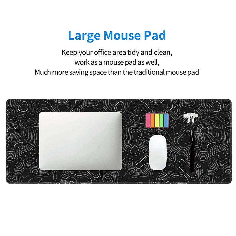 Large gaming mouse pad, 80x30cm thickened with precision locking edges ...