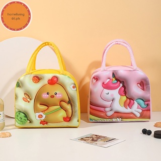 1pc 3d Cartoon Lunch Box Bag For Kids, Cute Thermal Insulated