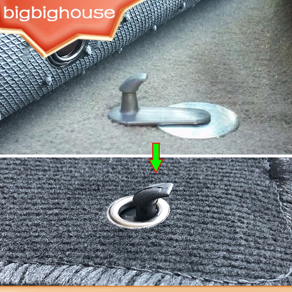 【Biho】4 Pieces/Set Plastic Automotive Floor Mat Portable Fastener