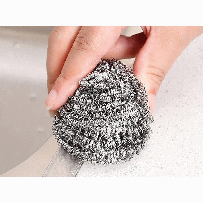 Dishwashing Wire Coir Stainless Wire Brush Wire Sponge - BB | Shopee ...